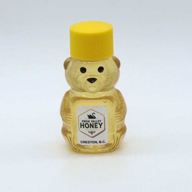 2oz SVH Bear filled with Kootenay WIldflower honey.